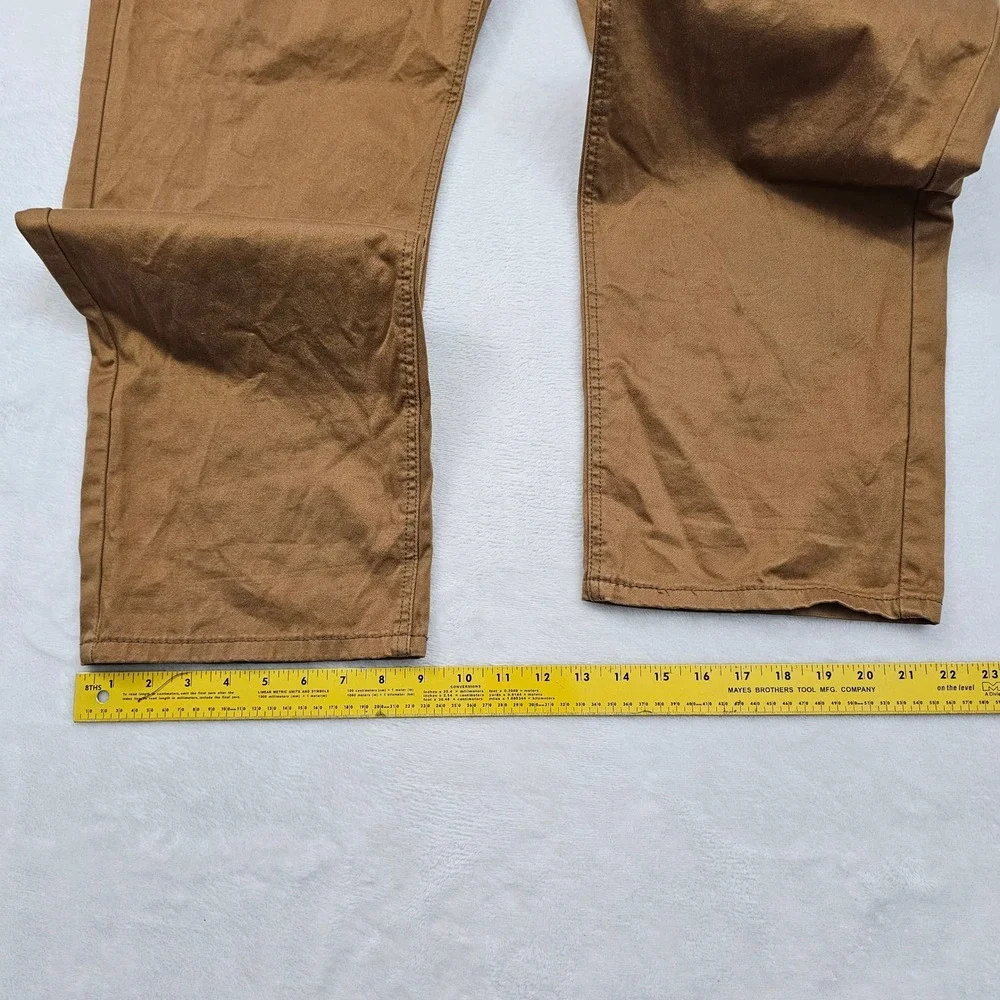 Levis 541‎ Athletic Taper Pants Mens 48x30 Brown Cotton Stretch Workwear Rugged